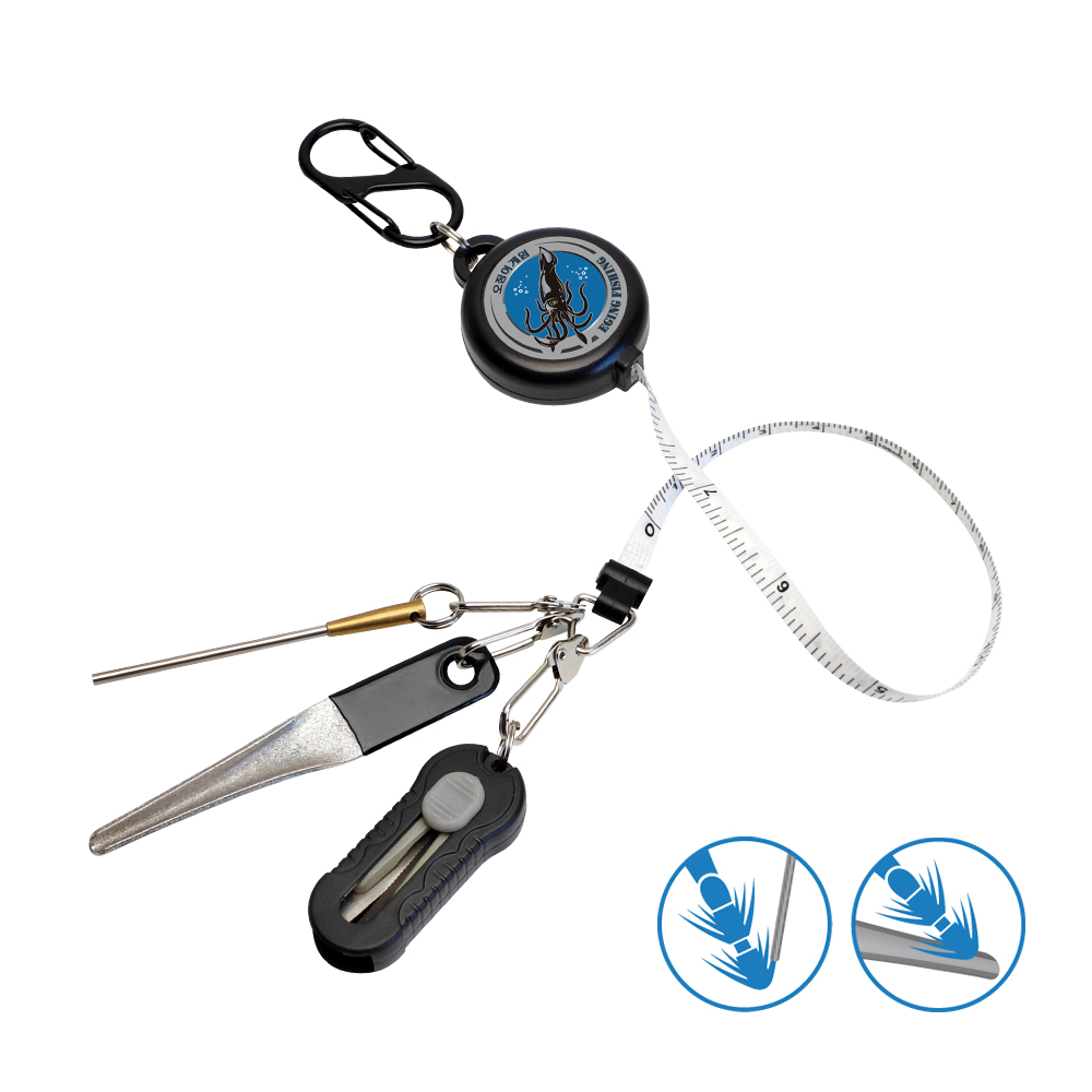 Fishing Hook Sharpener - 4in1 낚시 도구 세트: 100cm 줄자,