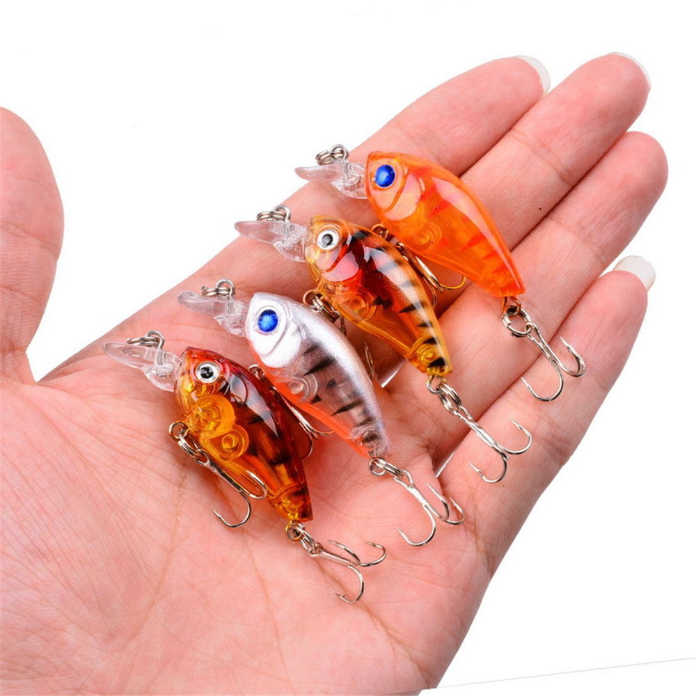 1Pcs 3.5g 4.5cm 탑 워터 미니 바이오닉 크 - Fishing Hook Treble 리뷰 및 가격