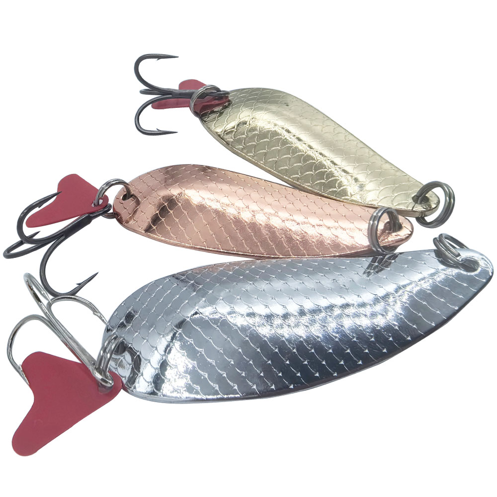 송어 낚시용 스푼 루어 실버 골드 스푼 트레블 훅 금속 - Fishing Hook Treble 리뷰 및 가격